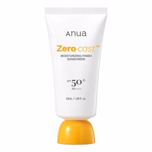 Anua Zero-Cast Moisturizing Finish Sunscreen SPF 50 - makeup base sunscreen for vitiligo